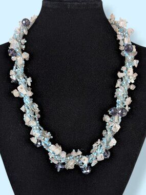 Bohemian Multi-Strand Beaded Necklace